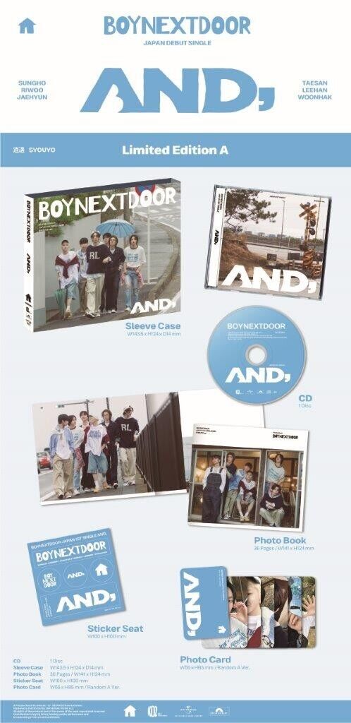 BOYNEXTDOOR - AND, (LIMITED EDITION A) CD