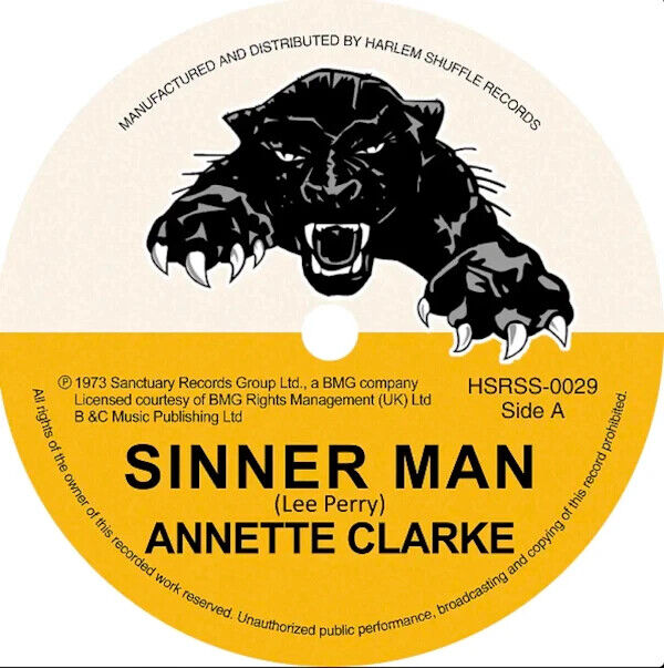 ANNETTE CLARKE - SINNER MAN B/W LEE PERRY - SINNER MAN DUB 7