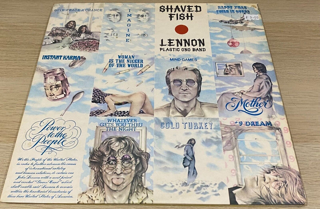 JOHN LENNON PLASTIC ONO BAND - SHAVED FISH LP