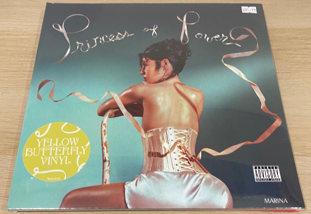 MARINA - PRINCESS OF POWER INDIE EXCLUSIVE LIMITED EDITION YELLOW BUTTERFLY VINYL LP