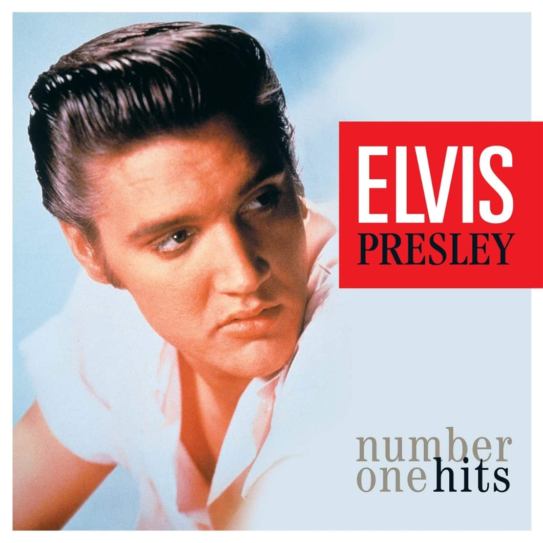ELVIS PRESLEY - NUMBER ONE HITS CLEAR BLUE VINYL LP