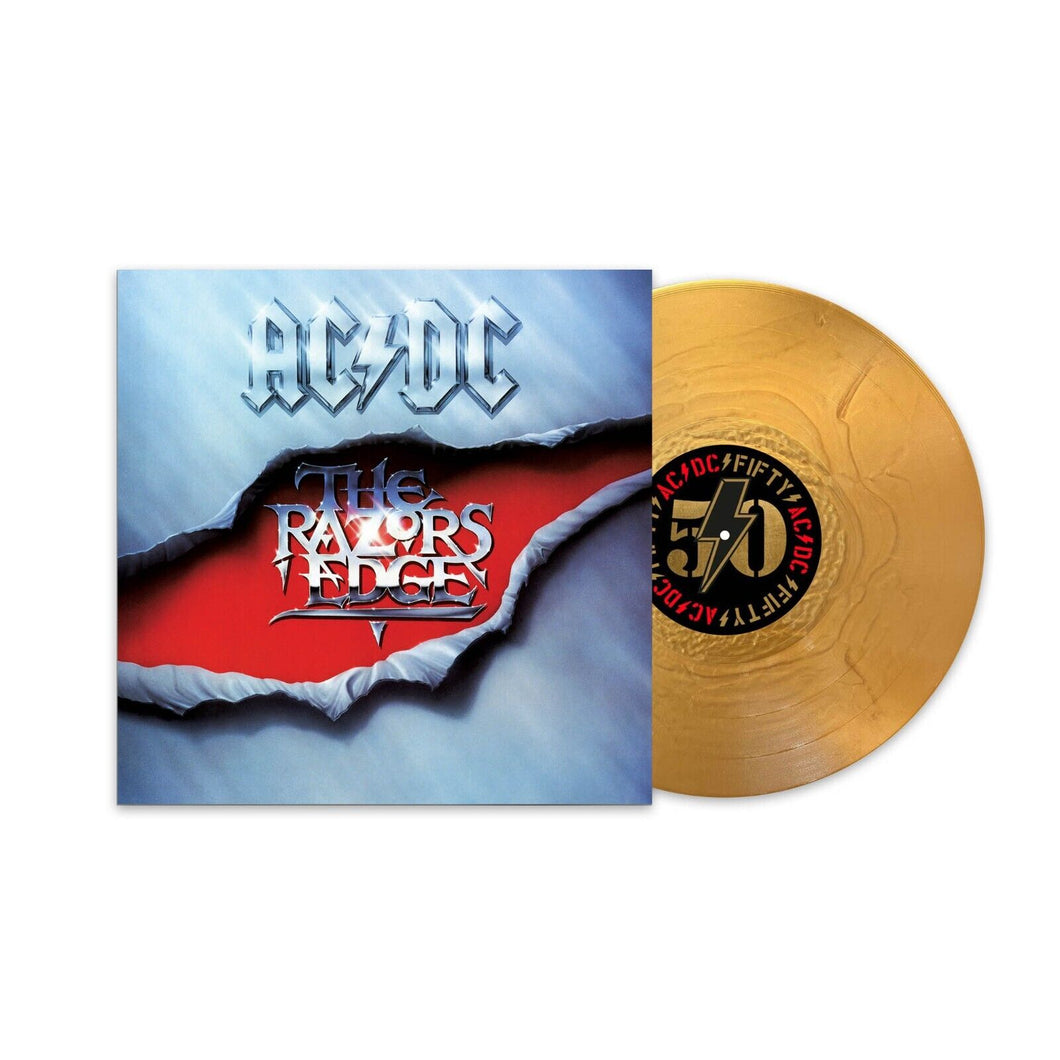 AC/DC -  THE RAZOR'S EDGE 50TH ANNIVERSARY GOLD VINYL LP